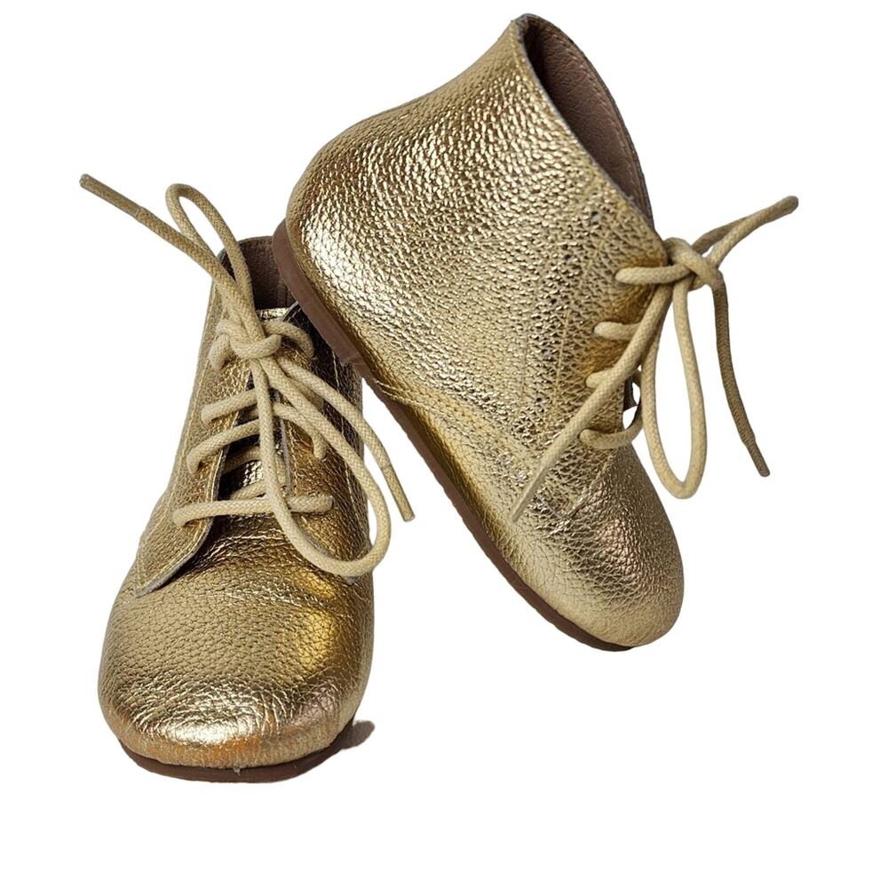 West Coast Mocs Gold Size 7